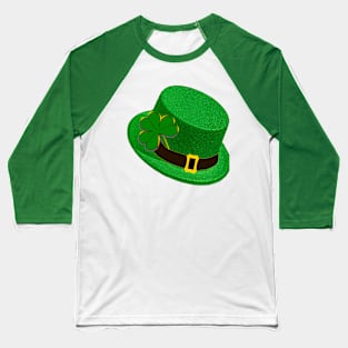 Hat with Shining Shamrock Baseball T-Shirt